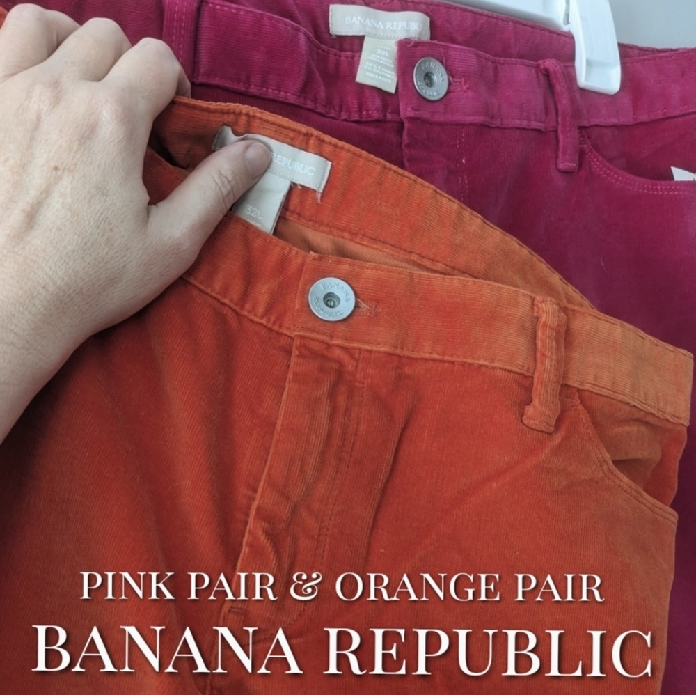 💥NWT🔖 Pink & Orange Corduroyeuc PANTS